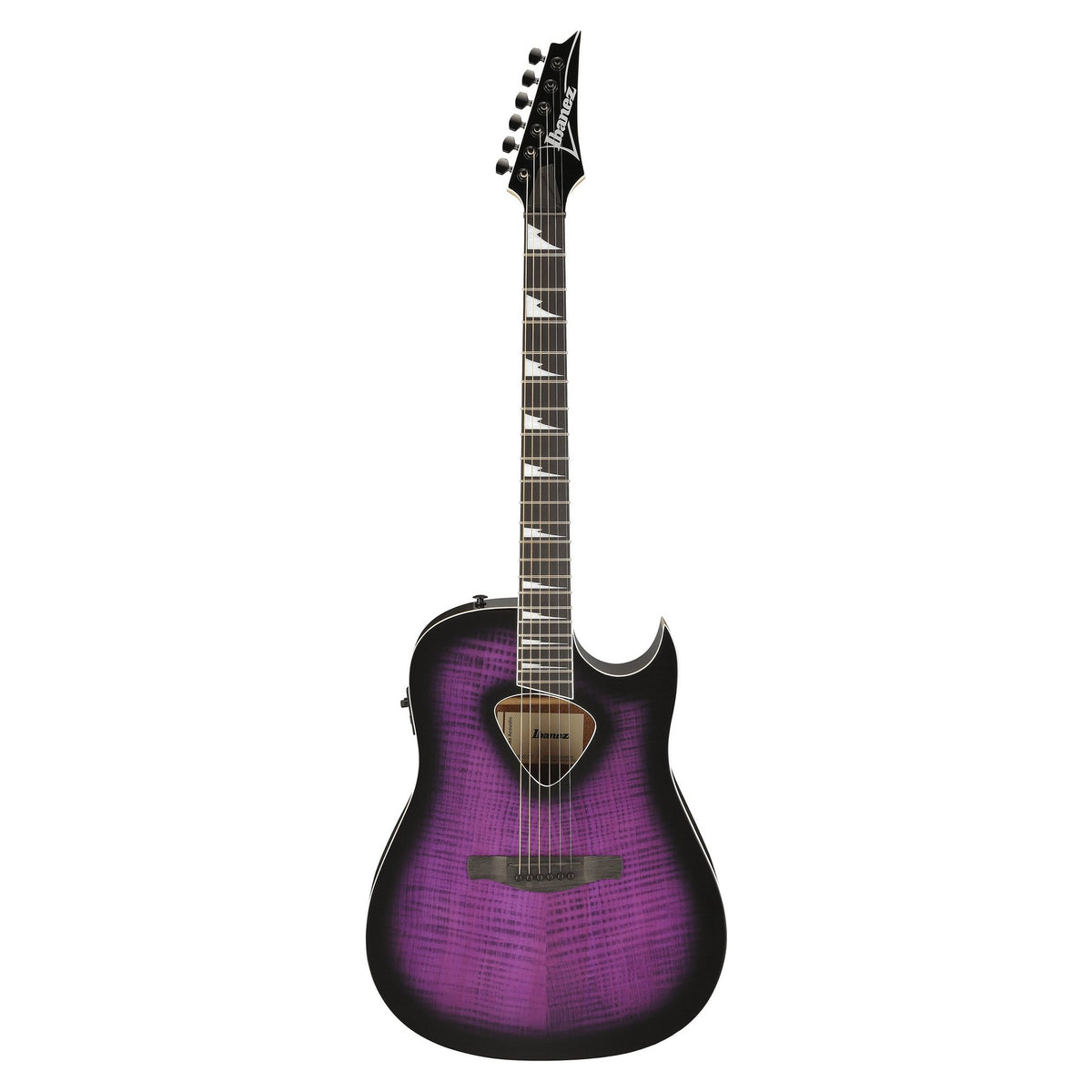 Đàn guitar acoustic điện Ibanez ALT50FA màu Transparent Violet Sunburst – mặt trước toàn thân