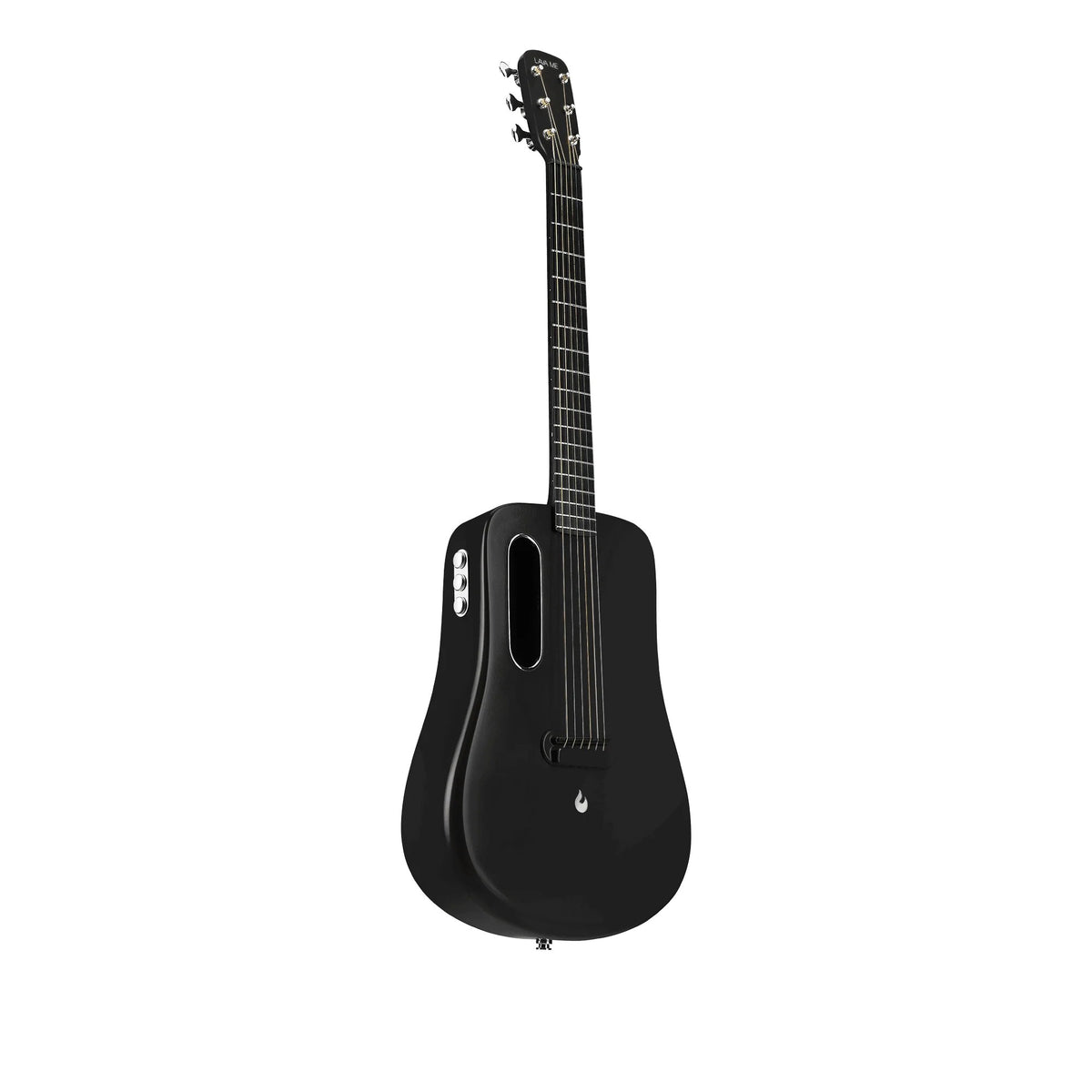 Đàn guitar acoustic điện Lava Me 2 EQ FreeBoost màu Black – góc nghiêng 3/4 toàn thân
