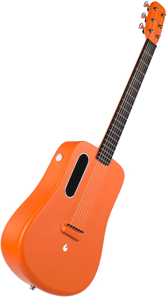 Đàn guitar acoustic Lava Me 2 màu Orange – thùng đàn chụp nghiêng