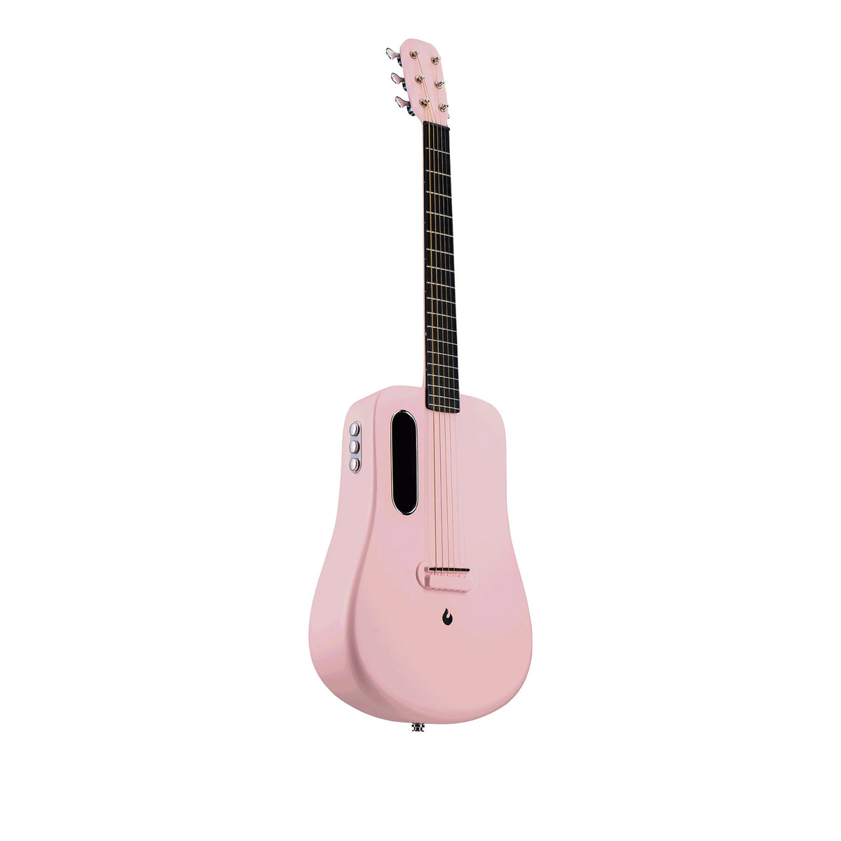 Đàn guitar acoustic điện Lava Me 2 EQ FreeBoost màu Pink – góc nghiêng 3/4 toàn thân