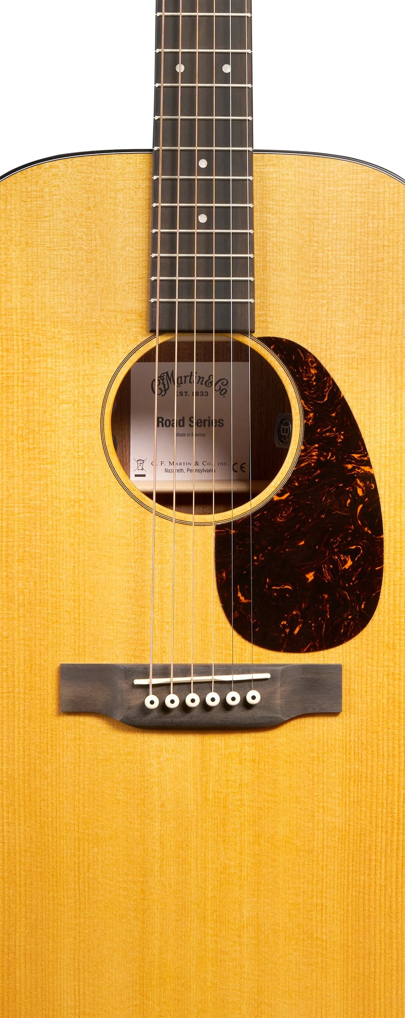 Đàn guitar acoustic điện Martin 000-10E Retro màu Aging Toner – cận thùng đàn mặt trước