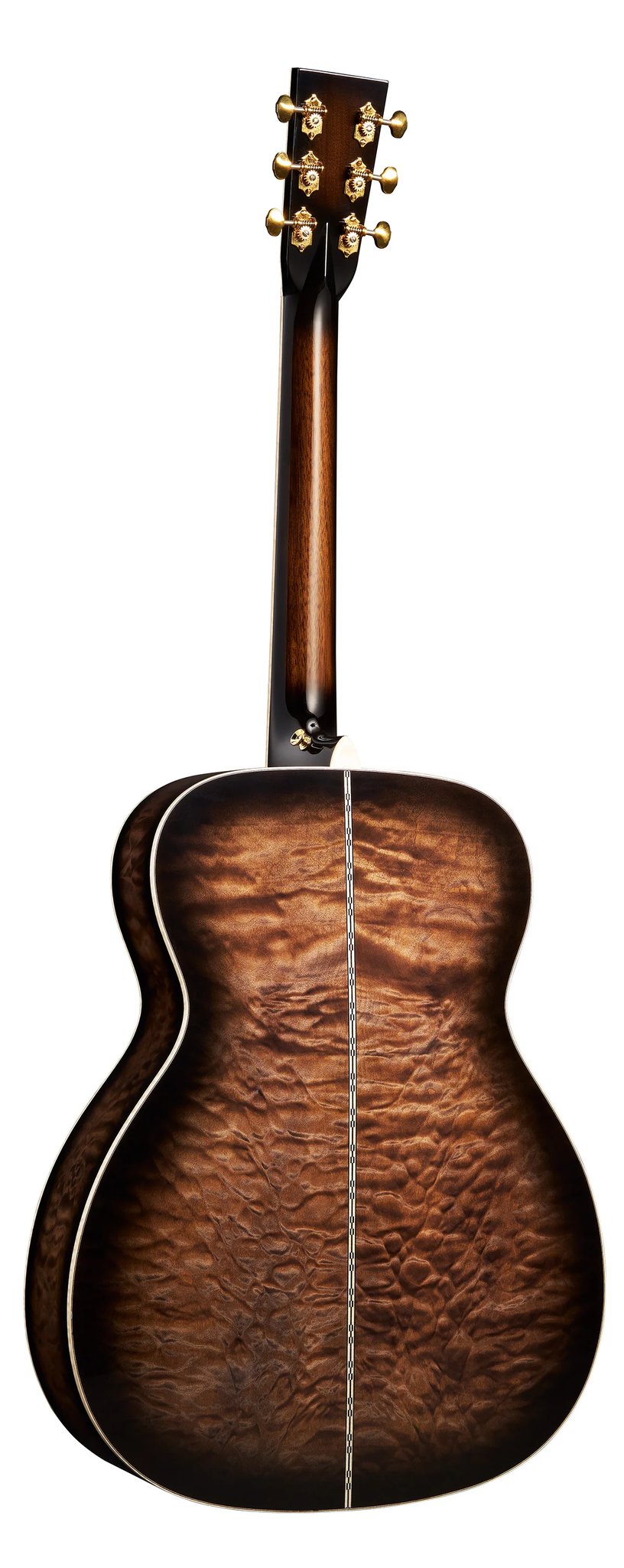 Đàn guitar acoustic điện Martin Custom Shop M Paisley Ember Burst màu Ember Burst – mặt lưng toàn thân