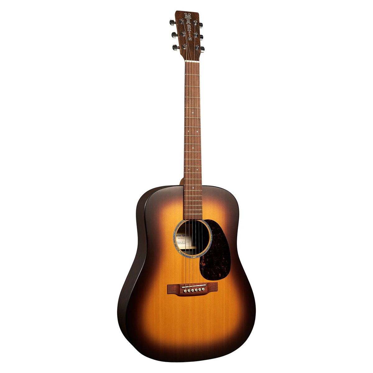 Đàn guitar acoustic điện Martin D-X2E Brazilian Burst Special màu Vintage Burst – mặt trước toàn thân