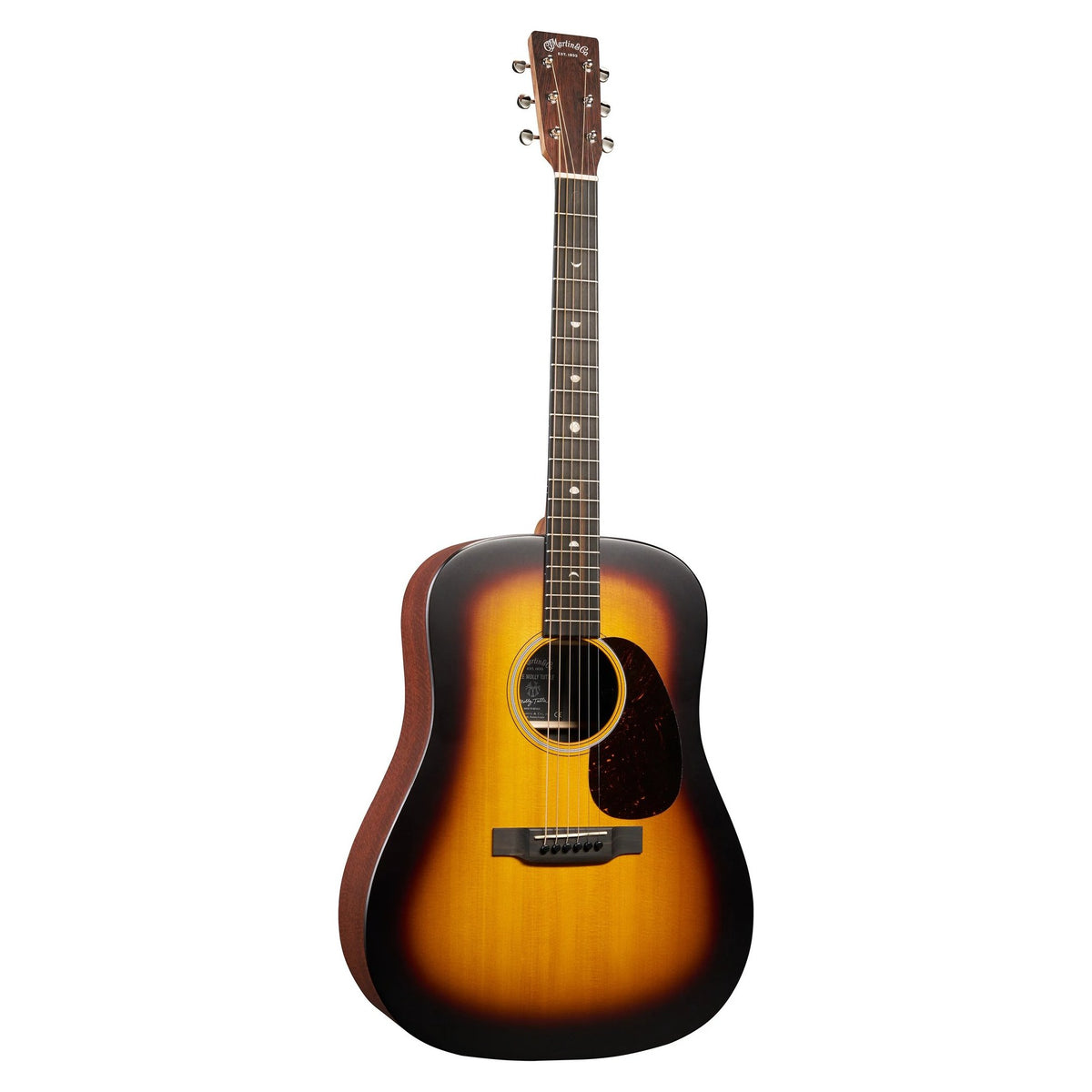 Đàn guitar acoustic điện Martin D-X2E Molly Tuttle màu Vintage Sunburst – mặt trước toàn thân