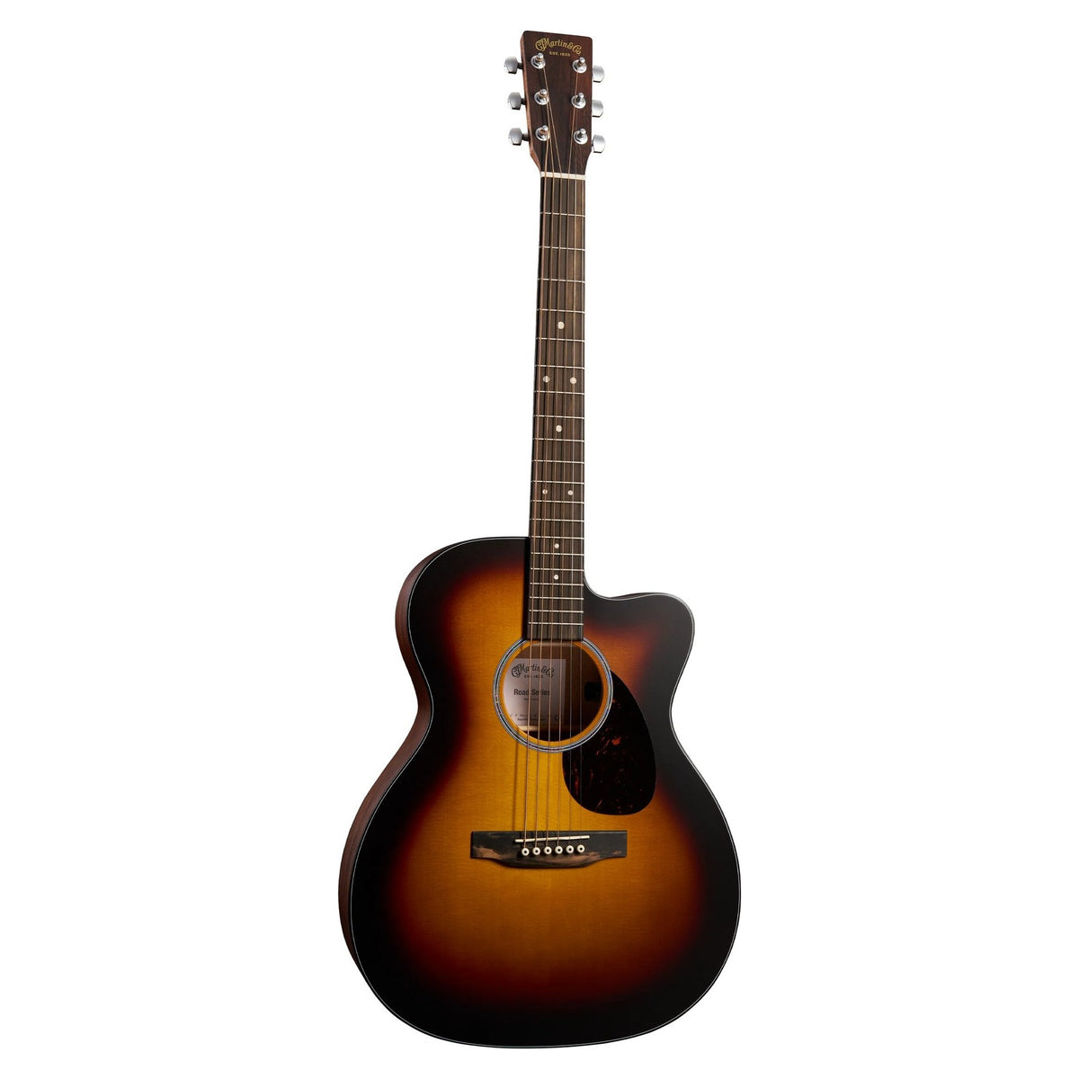 Đàn guitar acoustic điện Martin OMC-10E Modern Burst màu 1935 Sunburst – mặt trước toàn thân
