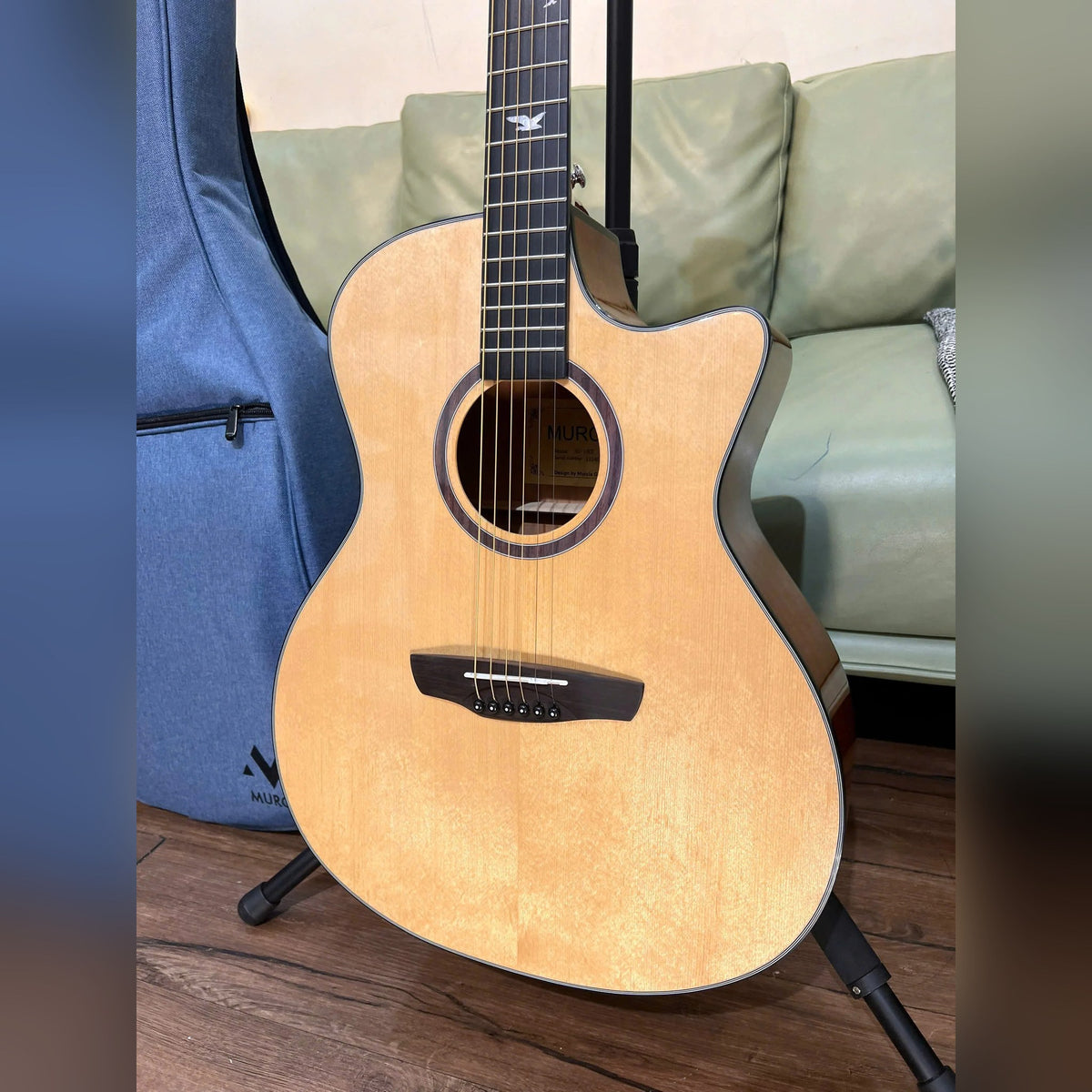 Đàn guitar acoustic điện Murcia AS10CE – mặt trước toàn thân
