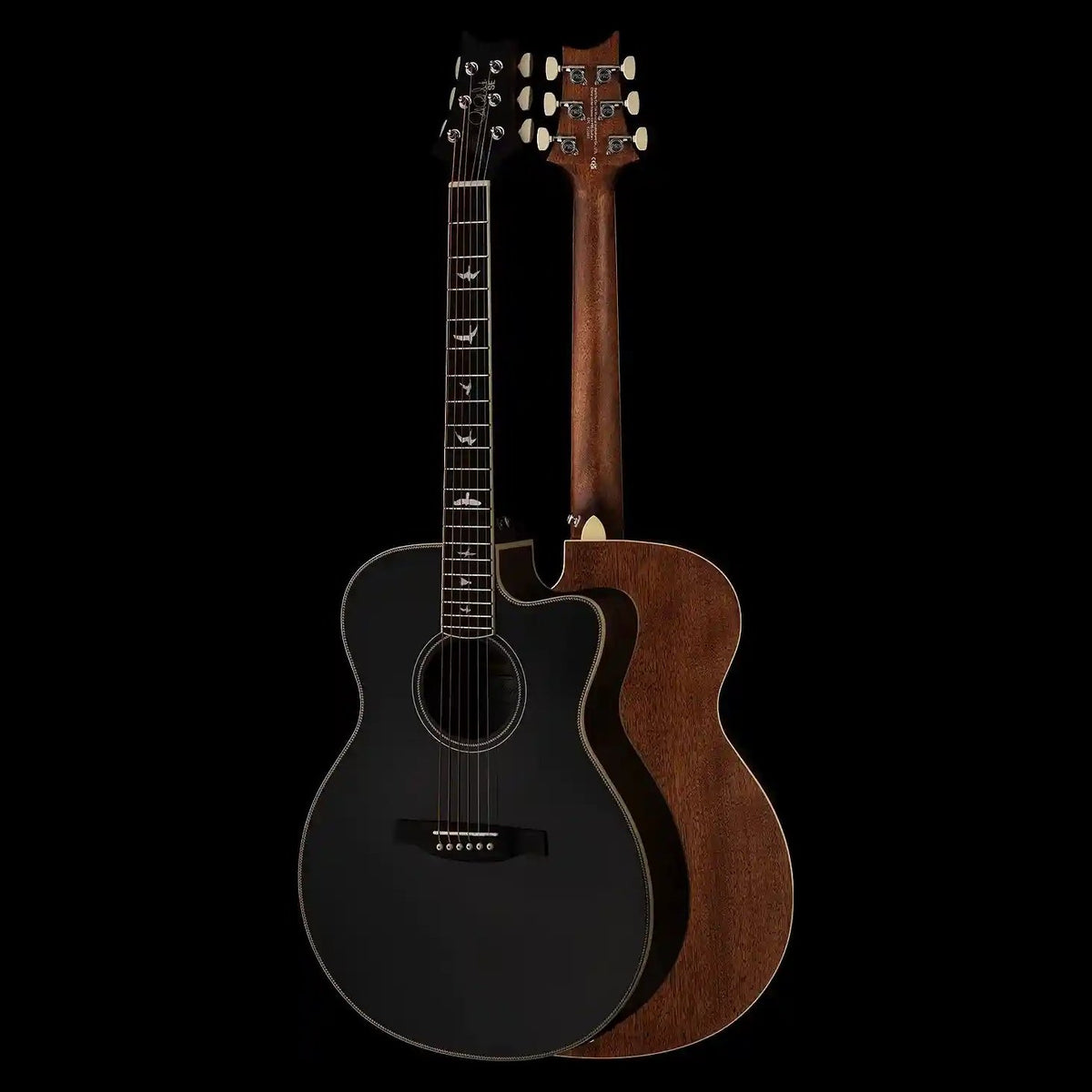 Đàn guitar acoustic điện PRS SE A20E màu Black Top – mặt trước và mặt lưng