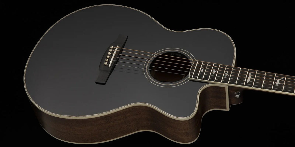 Đàn guitar acoustic điện PRS SE A20E màu Black Top – thùng đàn chụp nghiêng