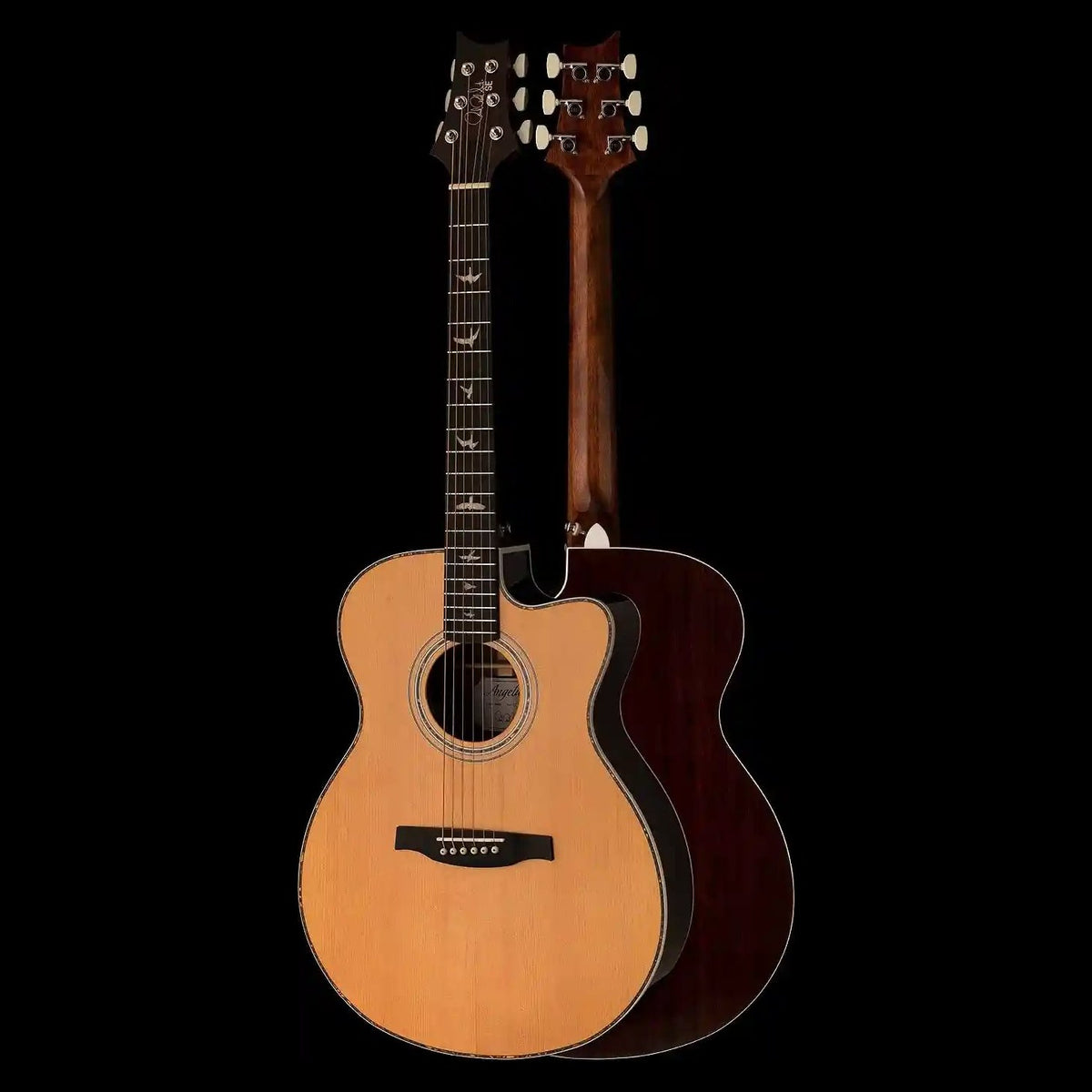 Đàn guitar acoustic điện PRS SE A40E màu Natural – mặt trước và mặt lưng
