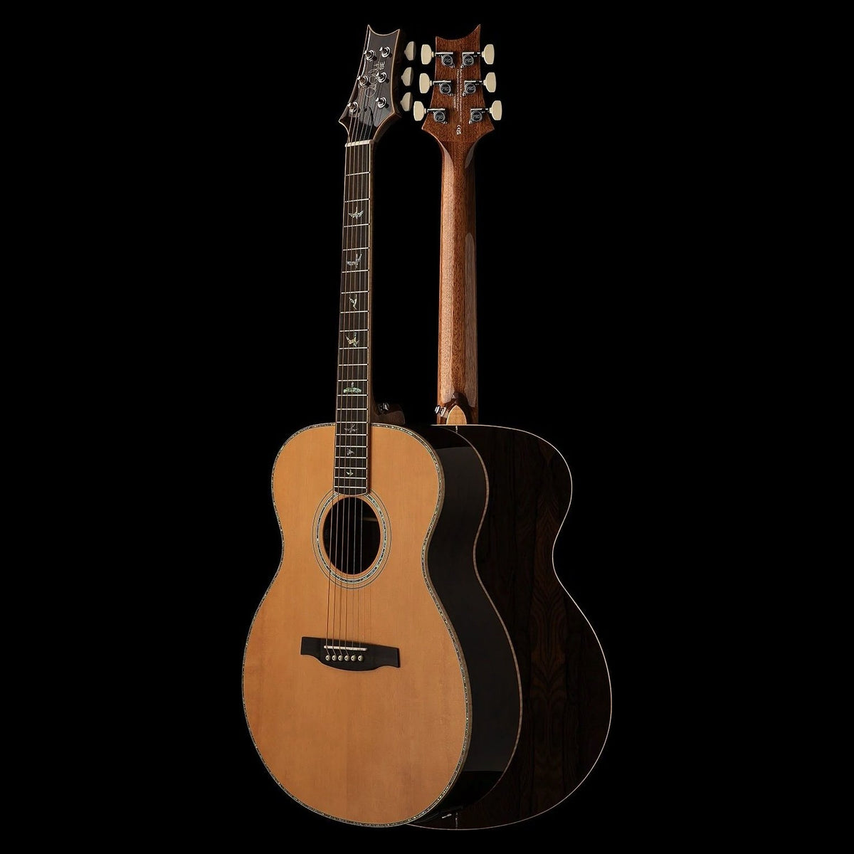 Đàn guitar acoustic điện PRS SE T60E màu Natural – mặt trước và mặt lưng