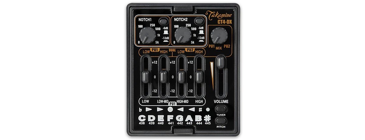 Đàn guitar acoustic điện Takamine DSF48C màu Natural sơn bóng – cận bộ EQ / pickup