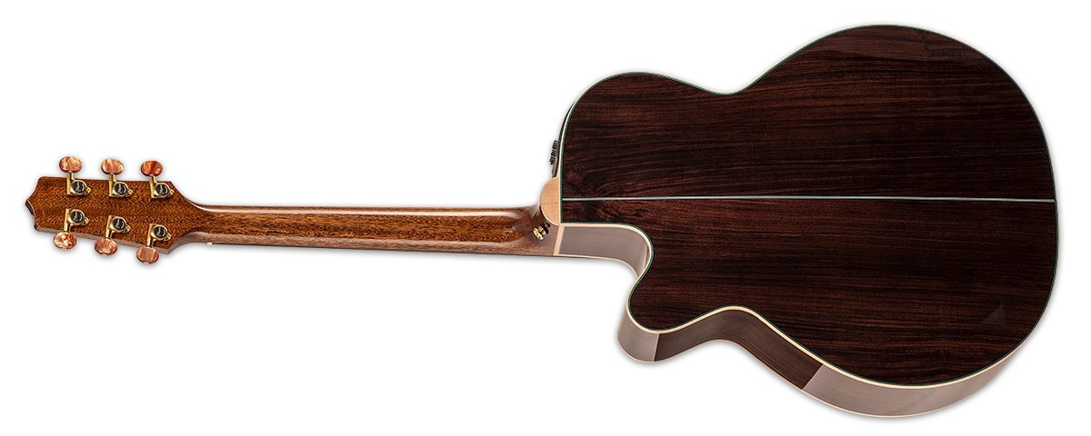 Đàn guitar acoustic điện Takamine DSF48C màu Natural sơn bóng – mặt lưng toàn thân