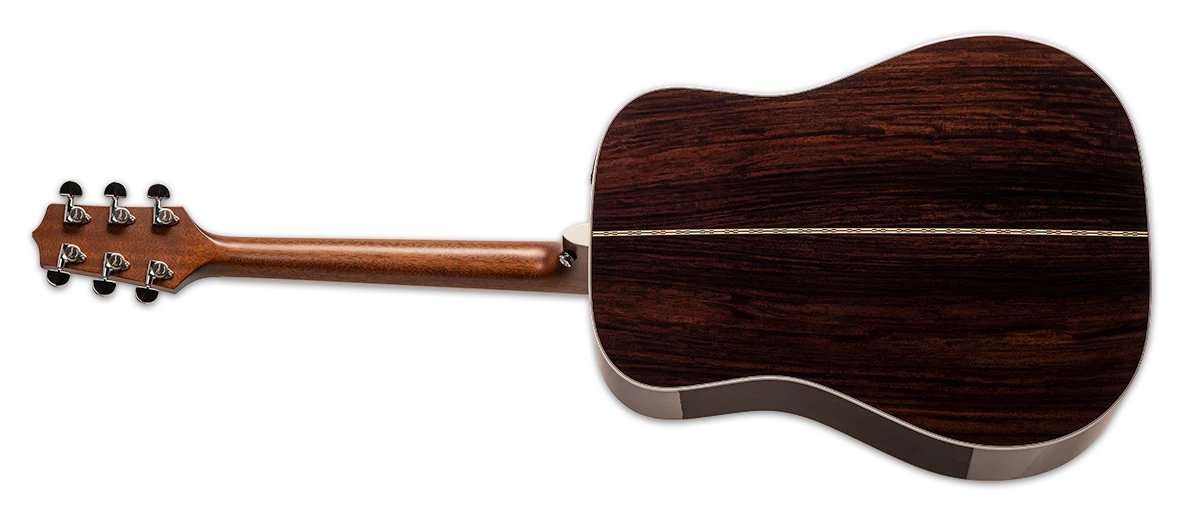 Đàn guitar acoustic điện Takamine EF360GF màu Natural sơn bóng – mặt lưng toàn thân