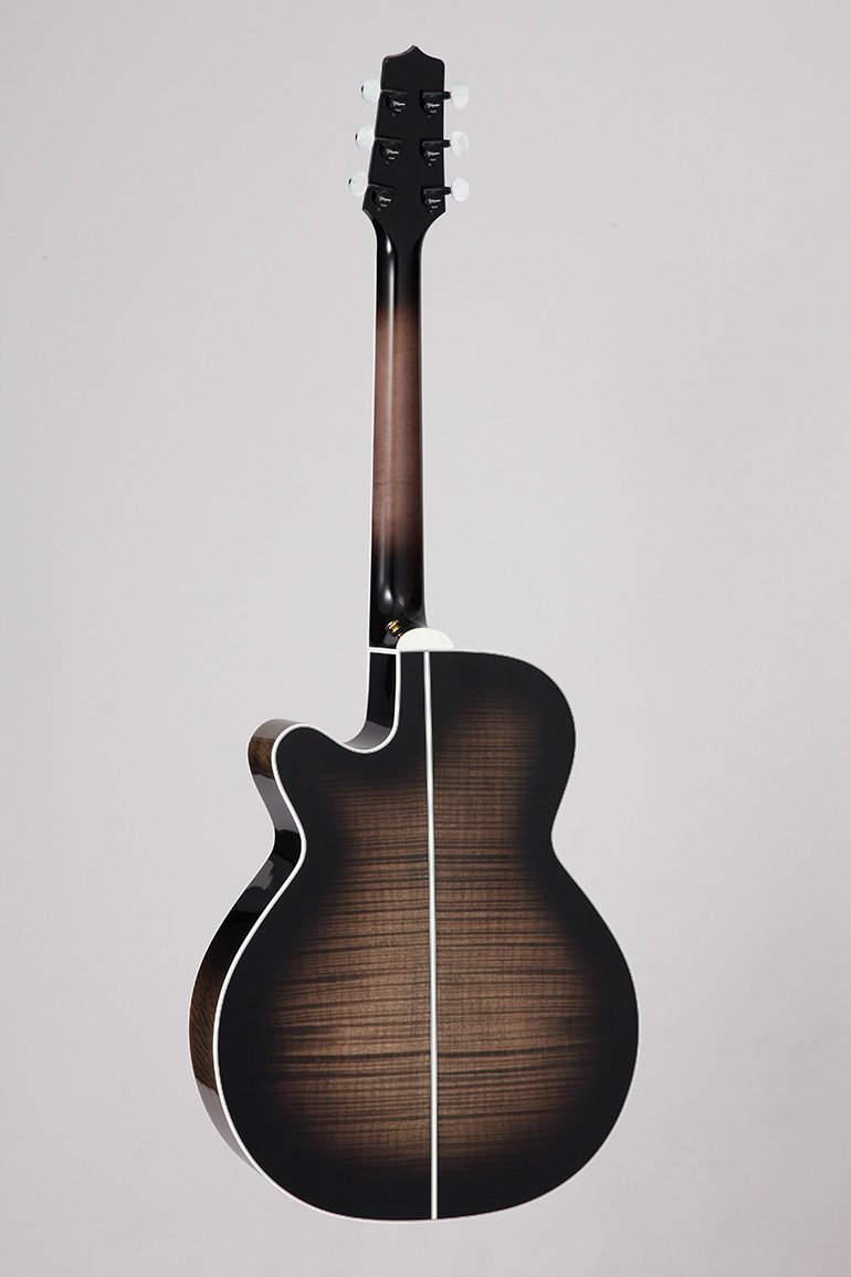 Đàn guitar acoustic điện Takamine EF450C-TT màu Transparent Blackburst – mặt lưng toàn thân