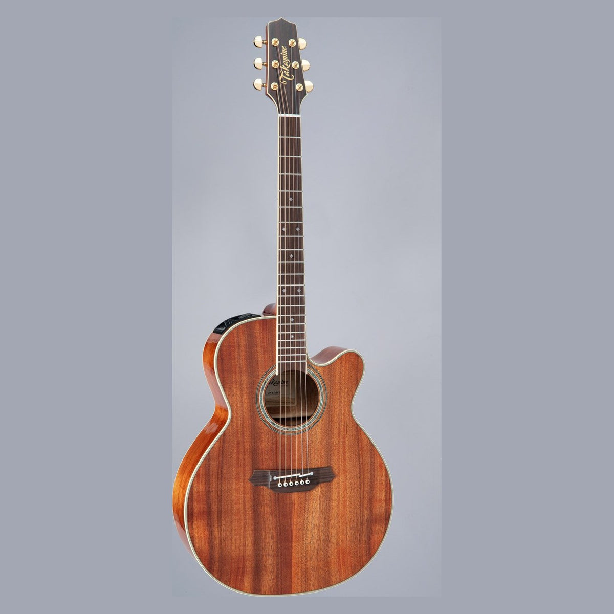 Đàn guitar acoustic điện Takamine EF508KC màu Natural sơn bóng – mặt trước toàn thân
