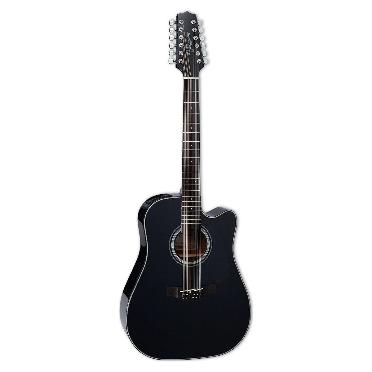 Đàn guitar acoustic điện Takamine GD30CE-12 màu Black – mặt trước toàn thân