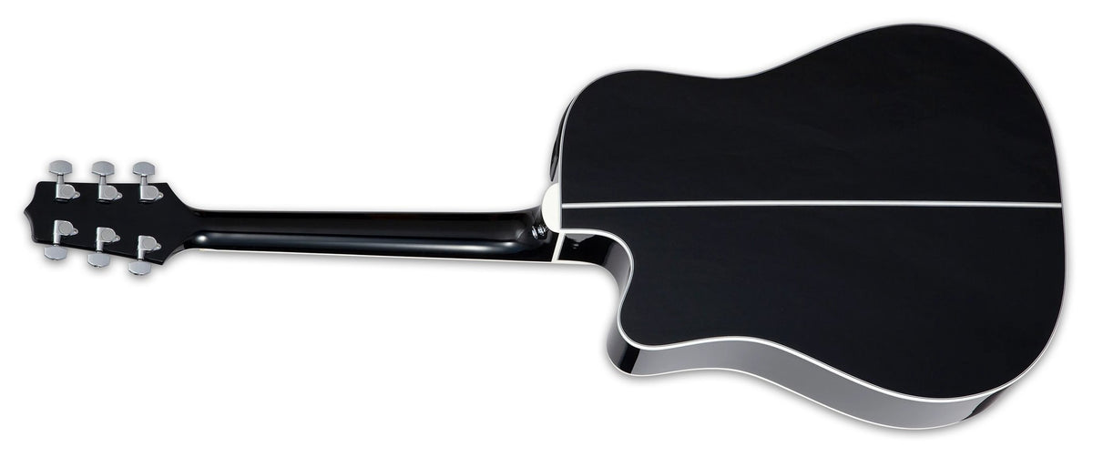 Đàn guitar acoustic điện Takamine GD34CE màu Black – mặt lưng toàn thân (góc 2)