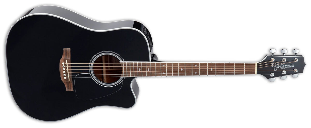 Đàn guitar acoustic điện Takamine GD34CE màu Black – mặt trước toàn thân (góc 2)