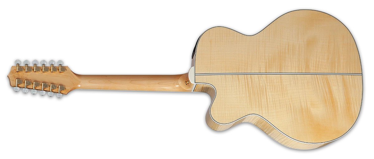Đàn guitar acoustic điện Takamine GJ72CE-12 màu Natural – mặt lưng toàn thân