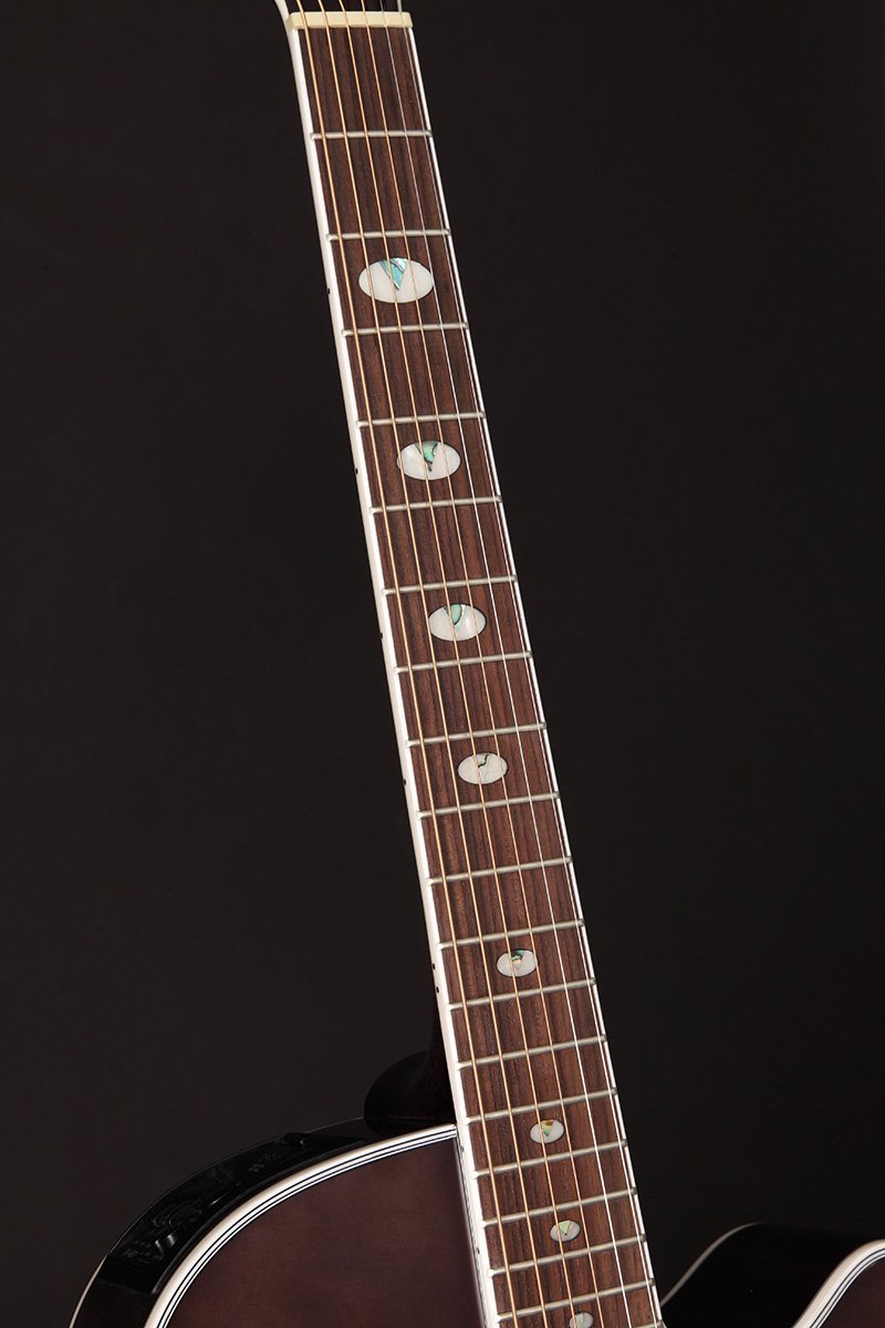 Đàn guitar acoustic điện Takamine GN75CE màu Transparent Black – cận cần đàn và mặt phím