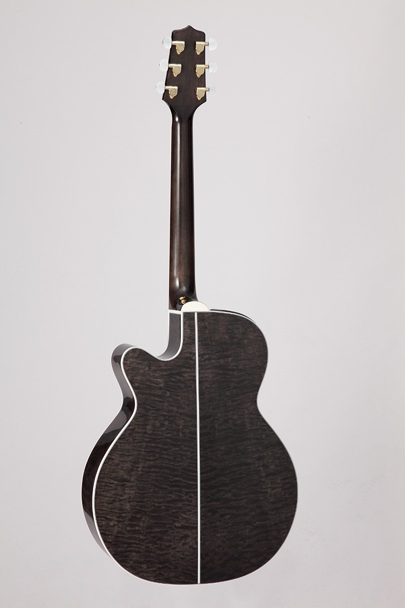 Đàn guitar acoustic điện Takamine GN75CE màu Transparent Black – mặt lưng toàn thân (góc 2)