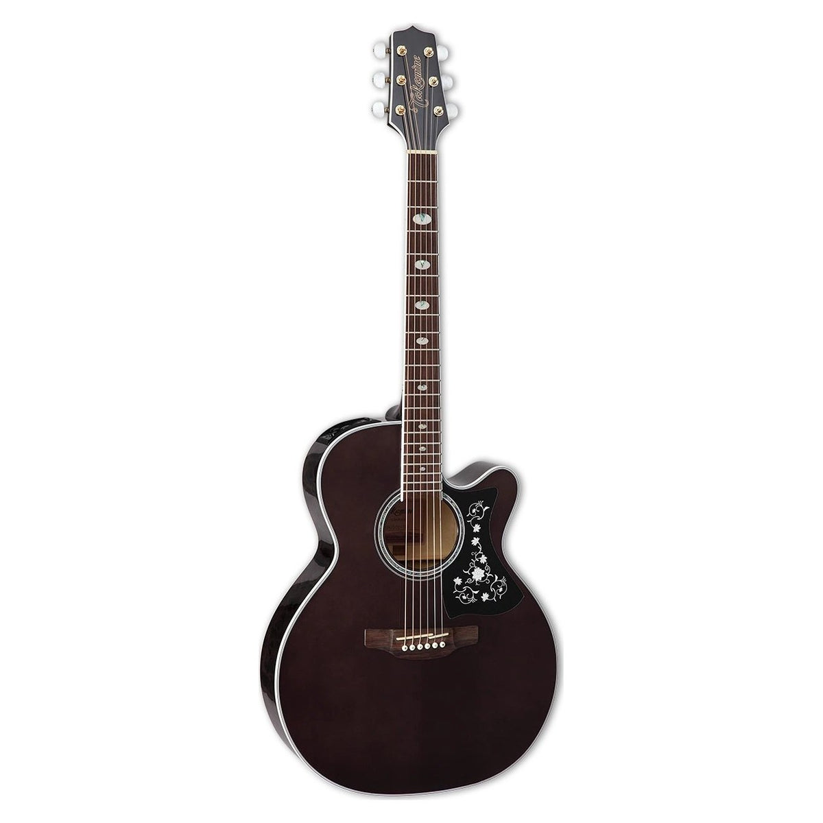 Đàn guitar acoustic điện Takamine GN75CE màu Transparent Black – mặt trước toàn thân