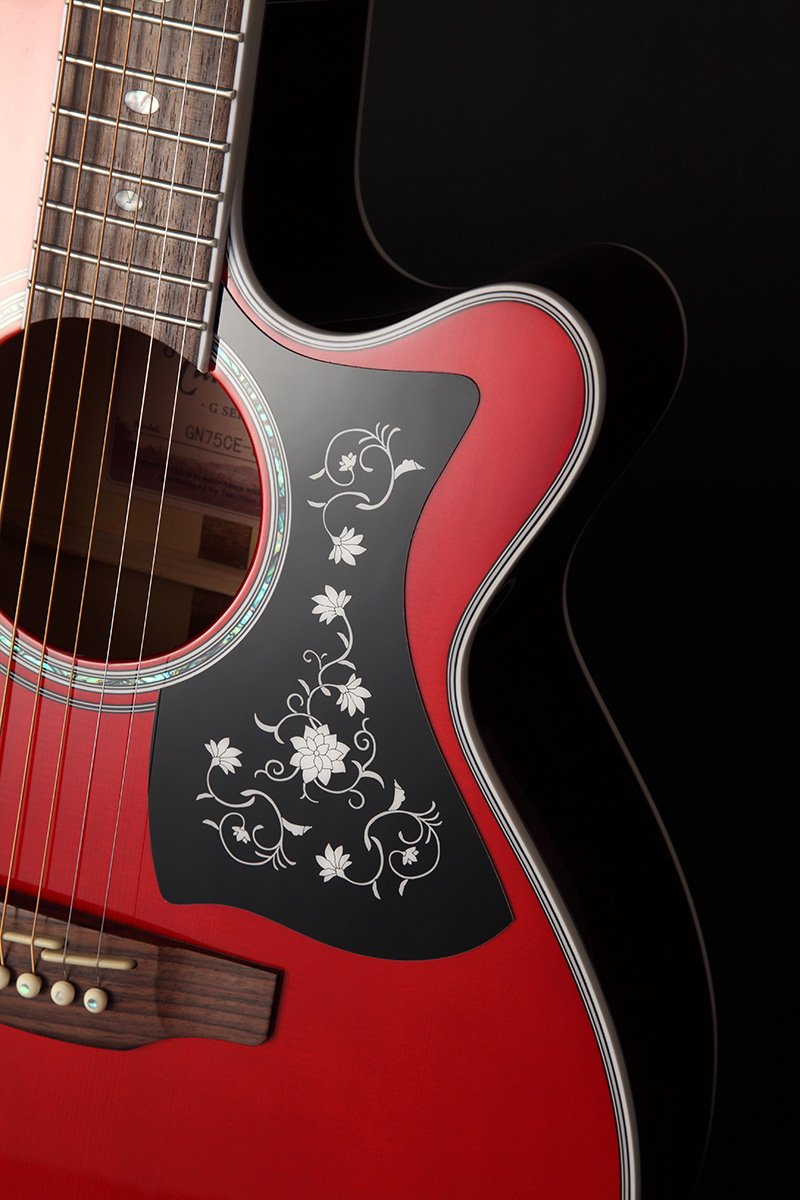 Đàn guitar acoustic điện Takamine GN75CE màu Wine Red – cận thùng đàn mặt trước