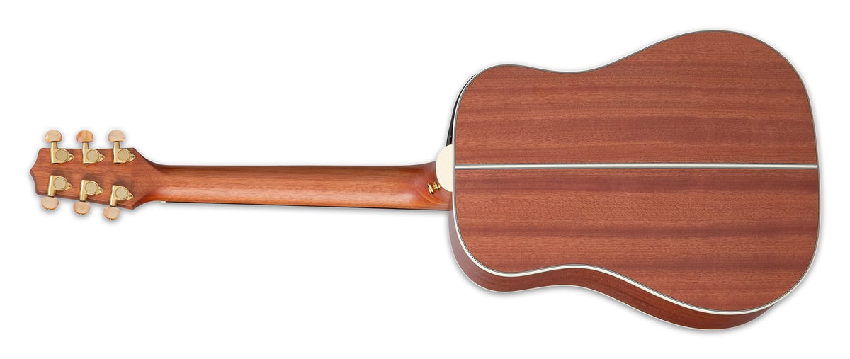 Đàn guitar acoustic điện Takamine GP3HSE màu Natural Satin – mặt lưng toàn thân