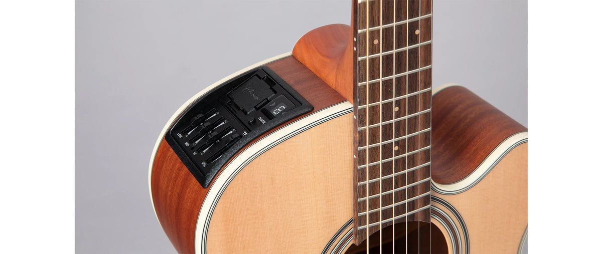 Đàn guitar acoustic điện Takamine GX31CE màu Natural Satin – cận bộ EQ / pickup