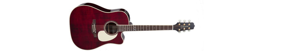 Đàn guitar acoustic điện Takamine JJ325SRCL màu đỏ bóng Red Stain – ảnh chính hãng chụp nằm ngang