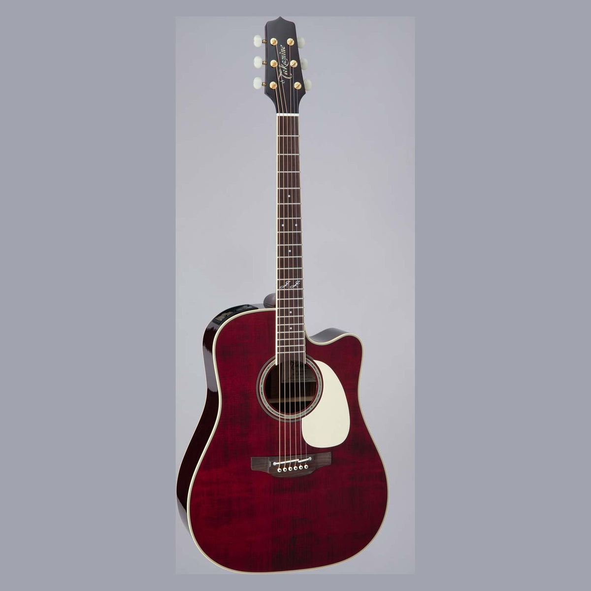 Đàn guitar acoustic điện Takamine JJ325SRCL màu đỏ bóng Red Stain – mặt trước toàn thân