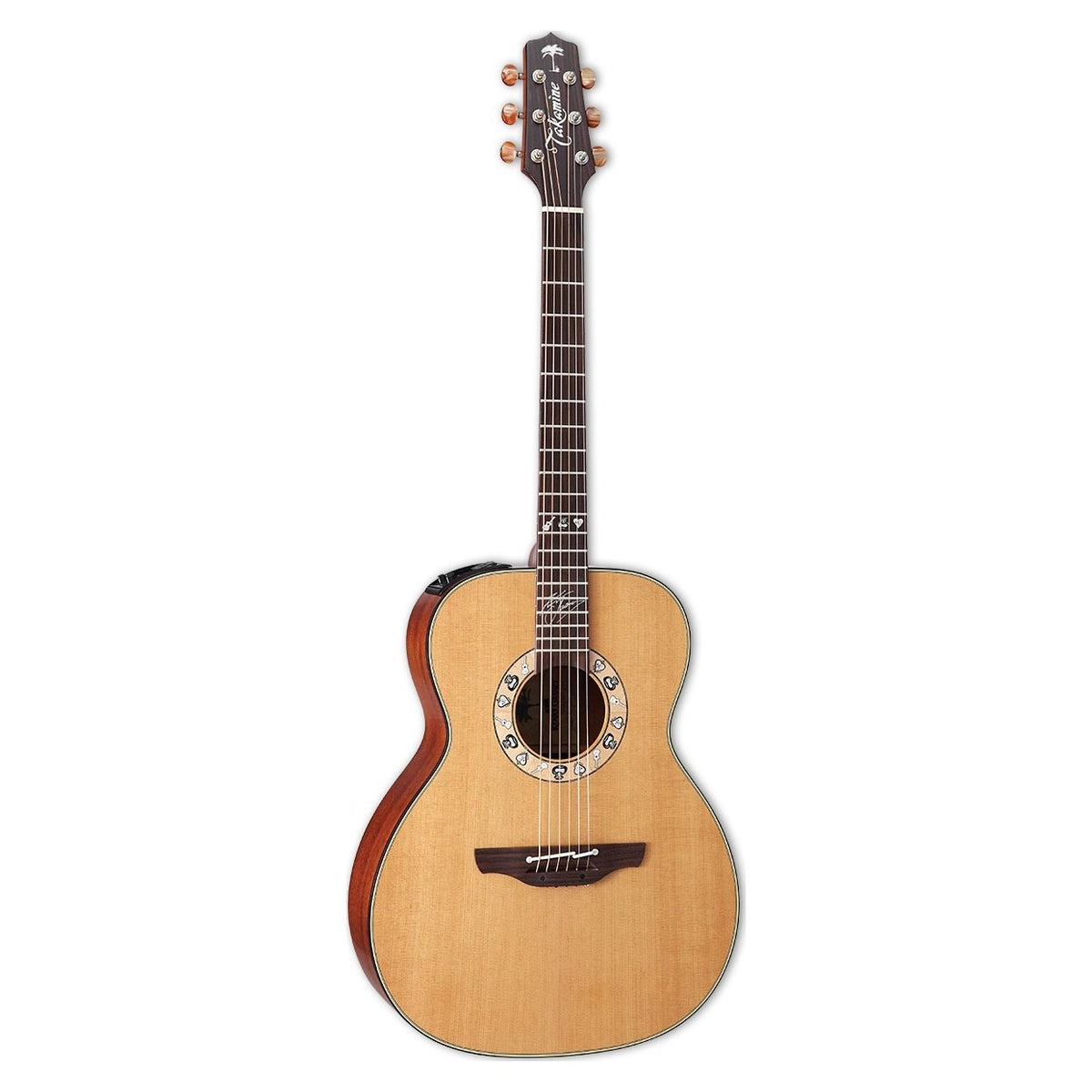 Đàn guitar acoustic điện Takamine KC70 màu Satin Natural – mặt trước toàn thân