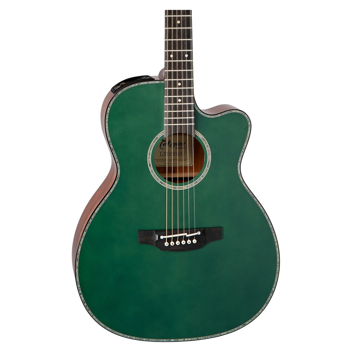 Đàn guitar acoustic điện Takamine LTD2025 màu Antique Evergreen – mặt trước toàn thân