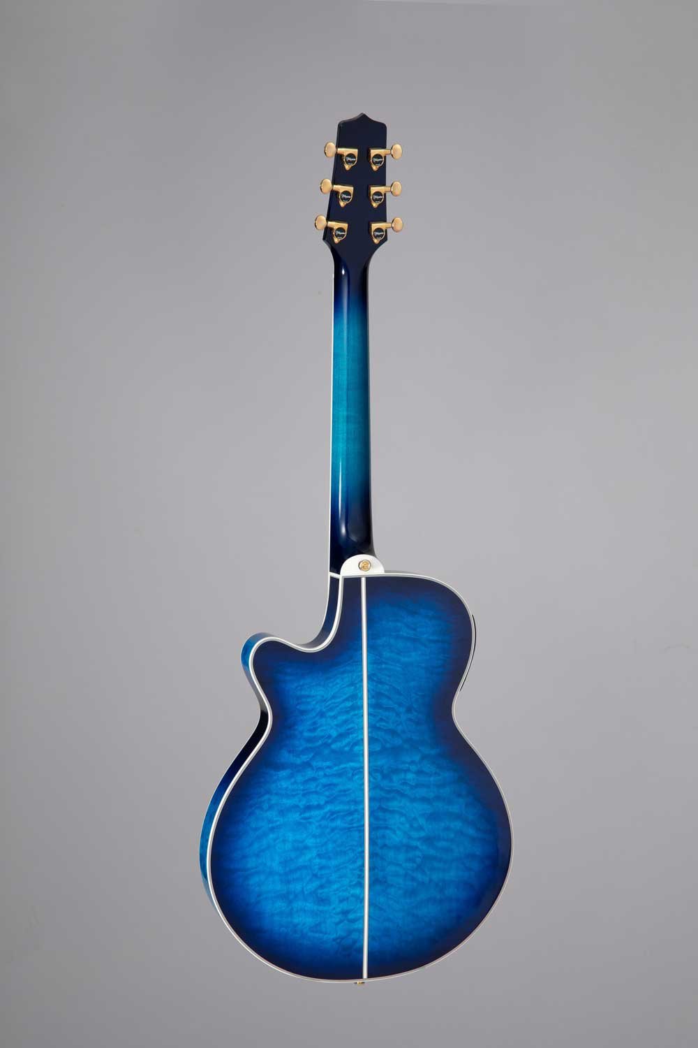 Đàn guitar acoustic điện Takamine TSP100 màu Dark Blue Sunburst – mặt lưng toàn thân