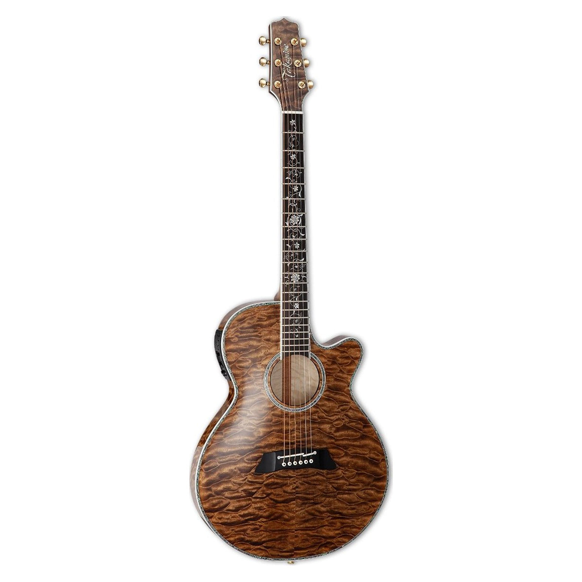 Đàn guitar acoustic điện Takamine TSP100 màu Vintage Tobacco – mặt trước toàn thân