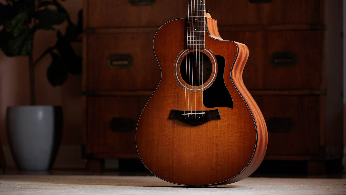 Đàn guitar acoustic điện Taylor 112ce Special Edition Honeyburst màu Honey Sunburst – ảnh chụp thực tế