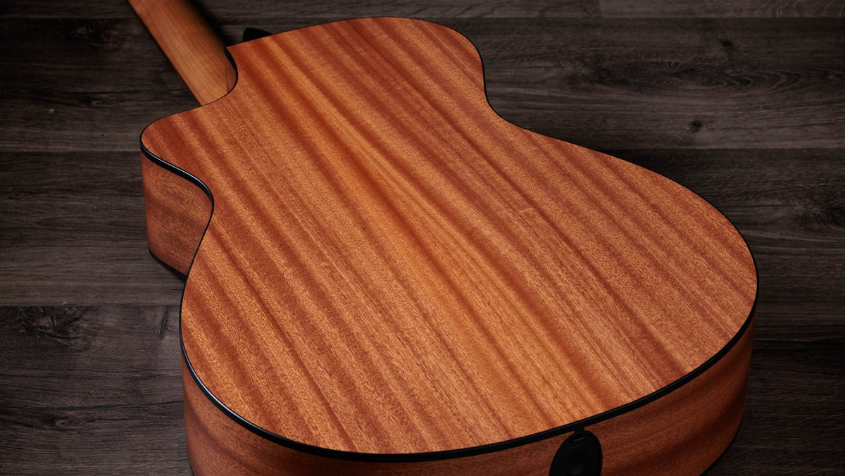 Đàn guitar acoustic điện Taylor 112ce Special Edition Honeyburst màu Honey Sunburst – cận vân gỗ mặt lưng