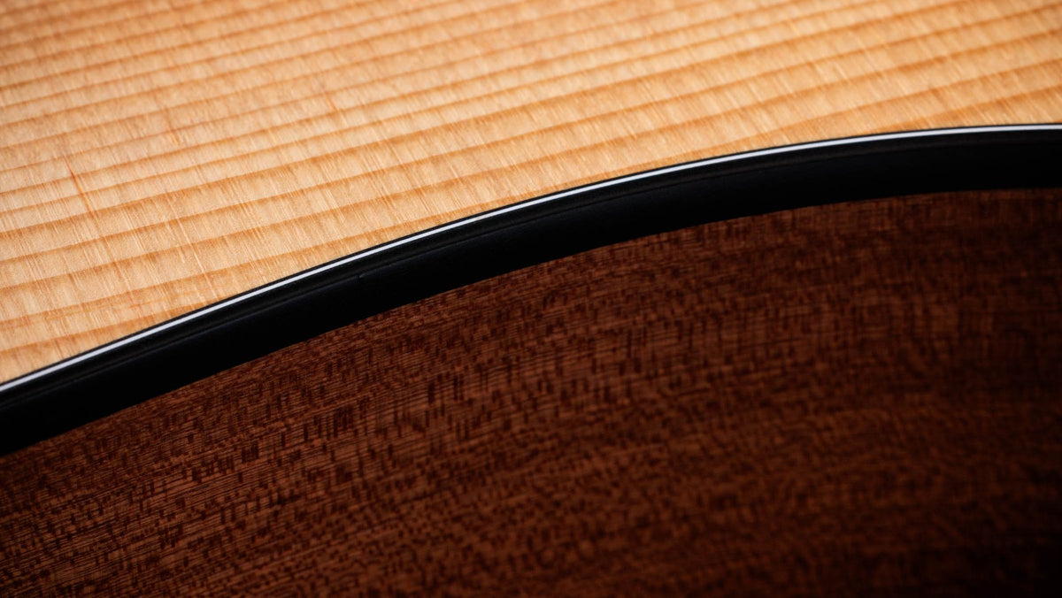 Đàn guitar acoustic điện Taylor 150ce Bajo Quinto màu Natural – cận hông đàn