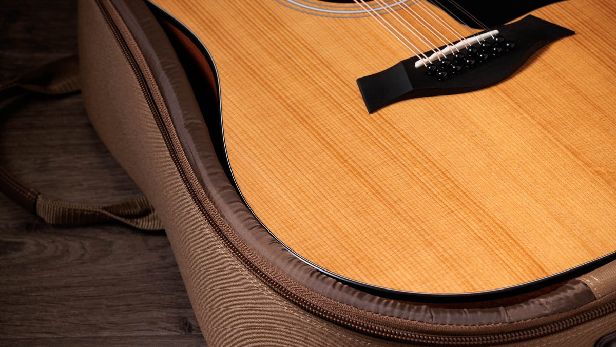 Đàn guitar acoustic điện Taylor 150ce Doce Doble màu Natural – bao đàn đi kèm (góc 2)
