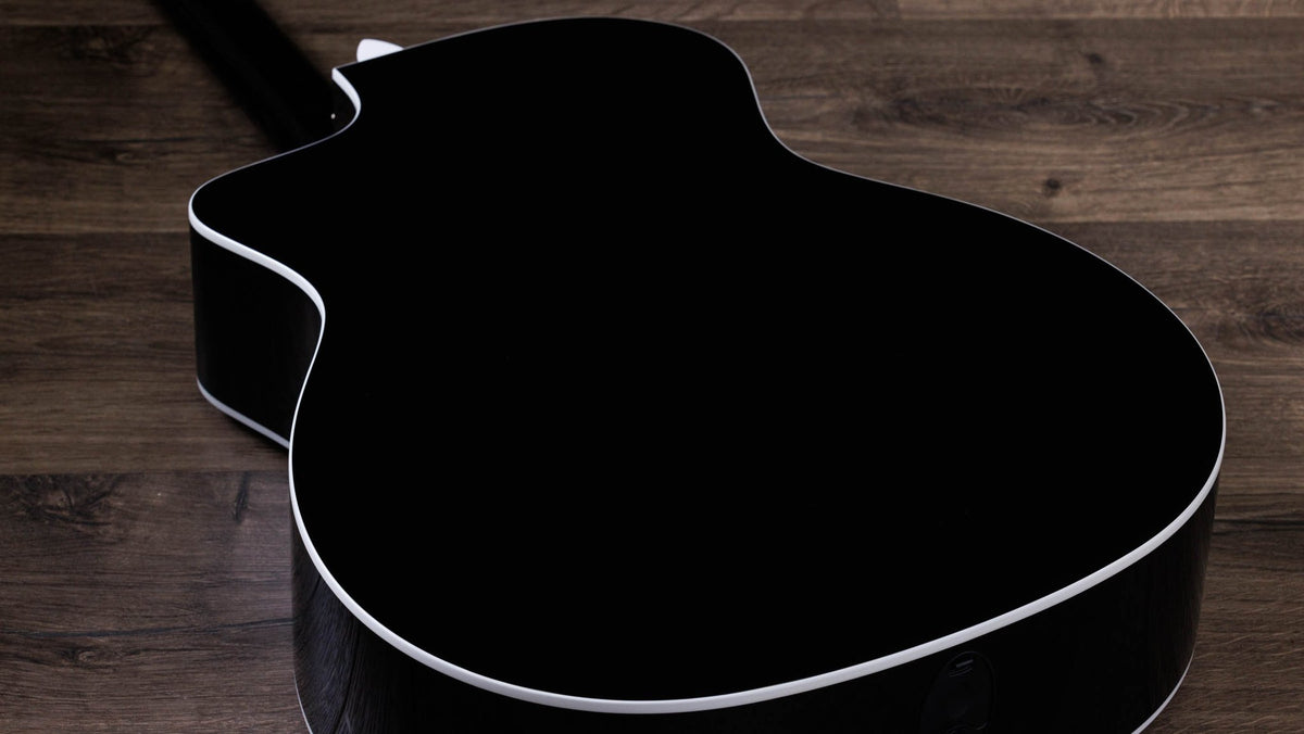 Đàn guitar acoustic điện Taylor 214ce-BLK Plus màu Black – cận vân gỗ mặt lưng