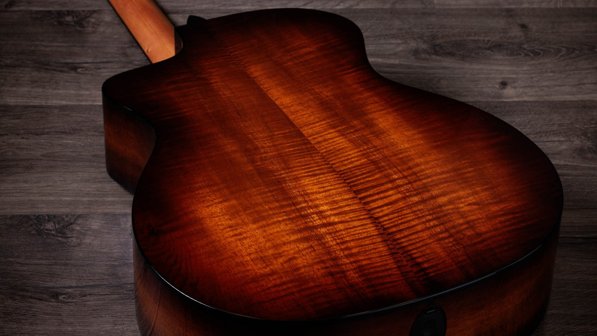 Đàn guitar acoustic điện Taylor 214ce-K SB Plus màu Shaded Edgeburst – cận vân gỗ mặt lưng