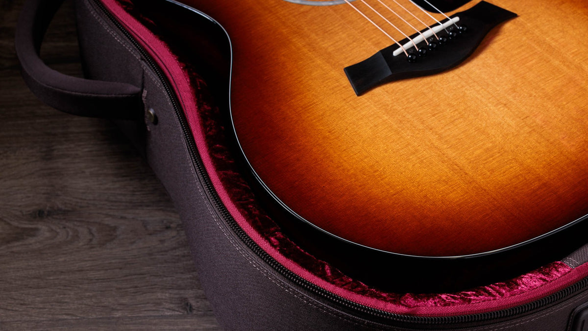 Đàn guitar acoustic điện Taylor 214ce-K SB Plus màu Shaded Edgeburst – hộp đàn đi kèm (góc 2)