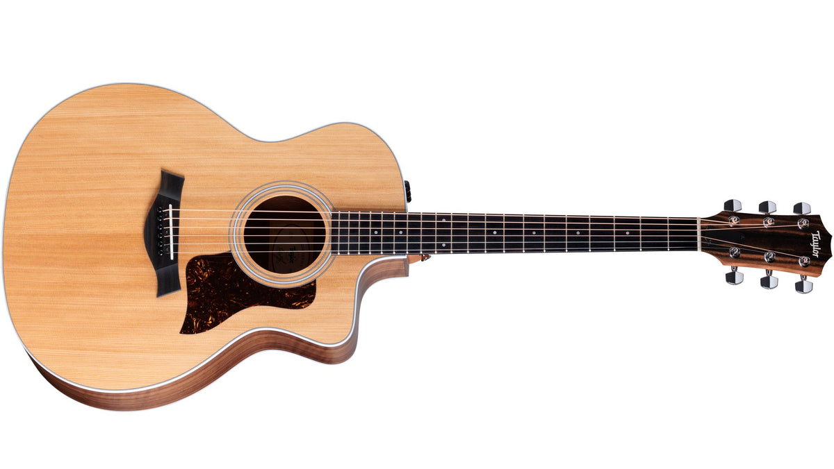 Đàn guitar acoustic điện Taylor 214ce màu Natural – mặt trước toàn thân (góc 2)