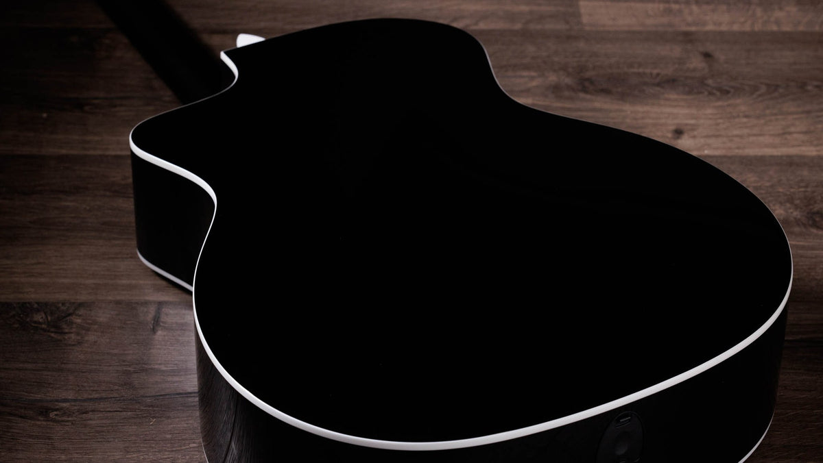 Đàn guitar acoustic điện Taylor 214ce Plus Special Edition màu Trans Blue – cận vân gỗ mặt lưng
