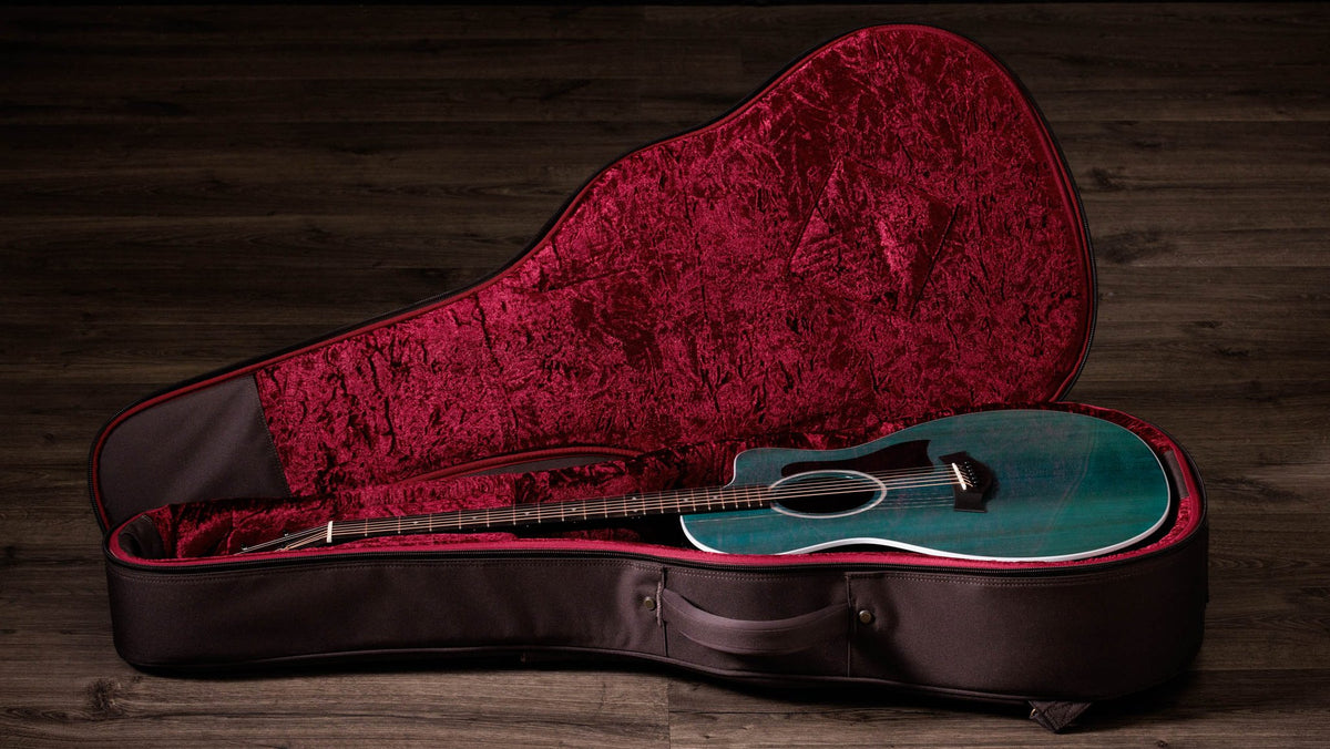 Đàn guitar acoustic điện Taylor 214ce Plus Special Edition màu Trans Blue – hộp đàn đi kèm