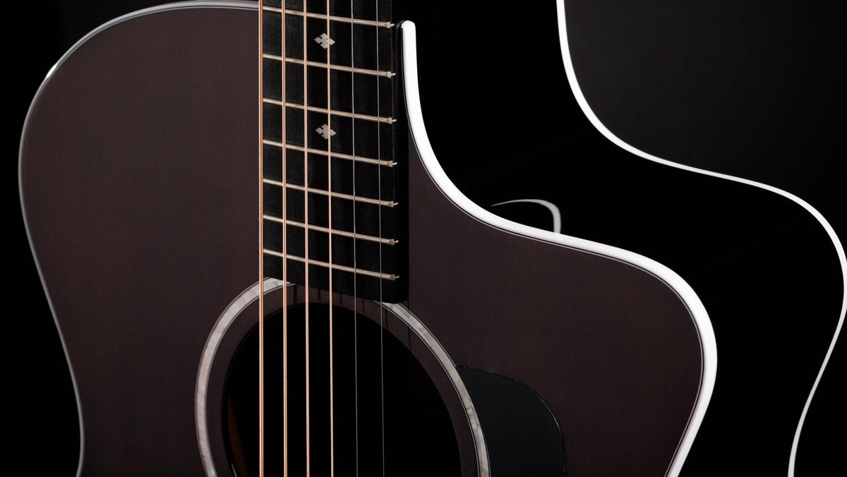 Đàn guitar acoustic điện Taylor 214ce Plus Special Edition màu Trans Grey – cận thùng đàn mặt trước