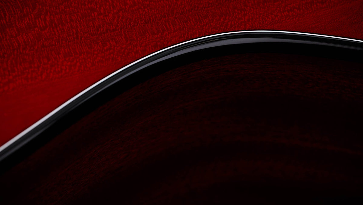Đàn guitar acoustic điện Taylor 224ce Plus Special Edition Trans Red màu Trans Red – cận hông đàn