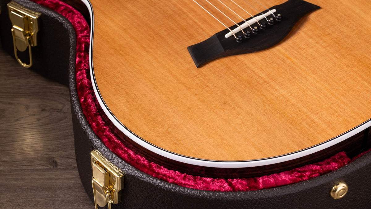 Đàn guitar acoustic điện Taylor 712ce 12-Fret – cận chi tiết hoàn thiện