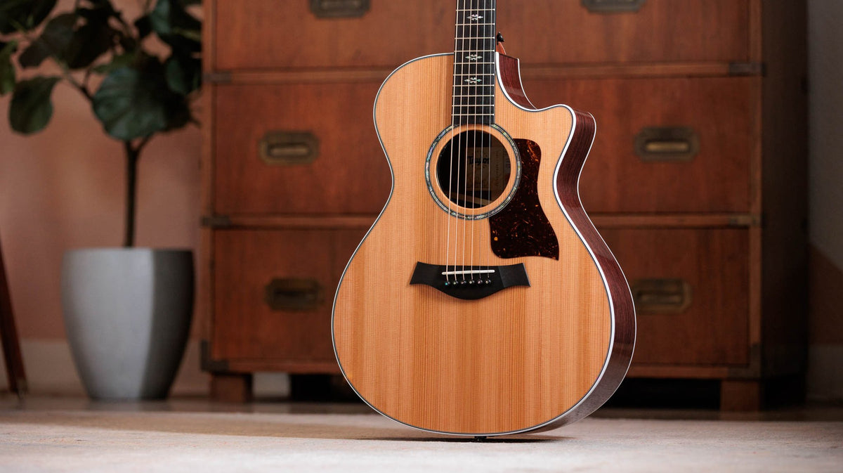 Đàn guitar acoustic điện Taylor 712ce – ảnh chính hãng chụp nằm ngang