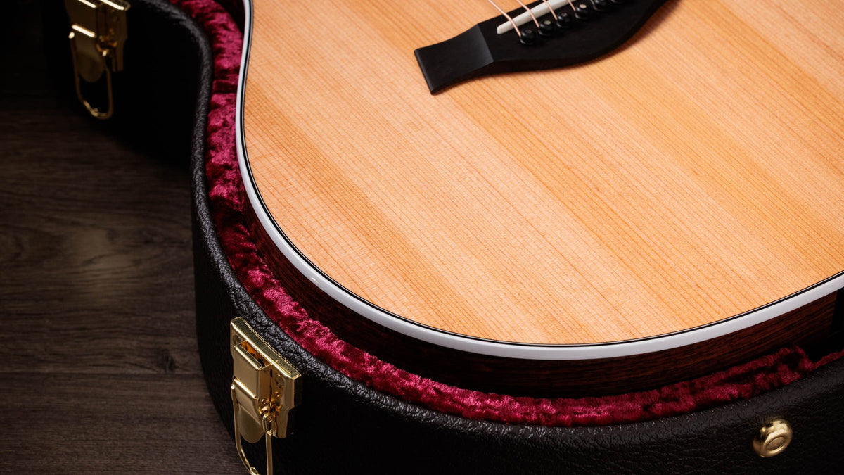 Đàn guitar acoustic điện Taylor 712ce – cận chi tiết hoàn thiện